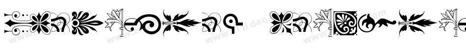 Printers Ornaments One字体转换